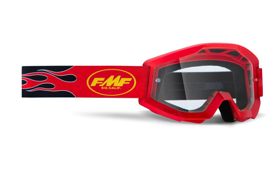 FMF Vision Goggle Youth Powercore Flame Clear