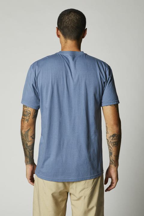 Fox Overspray Ss Tee Blue