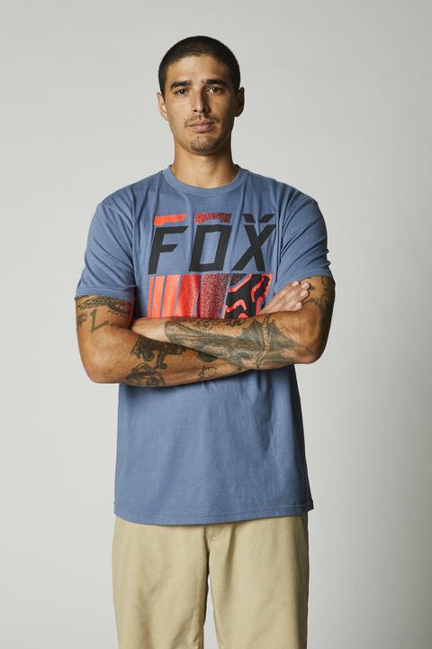 Fox Overspray Ss Tee Blue