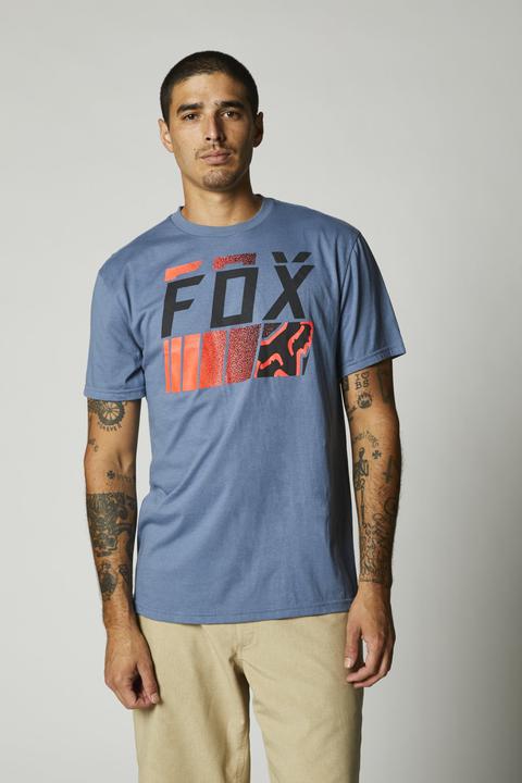 Fox Overspray Ss Tee Blue