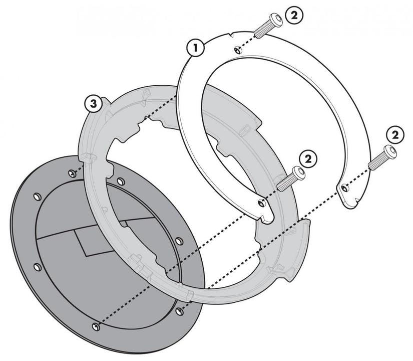 Givi Tanklock Flange 03 Fits Honda