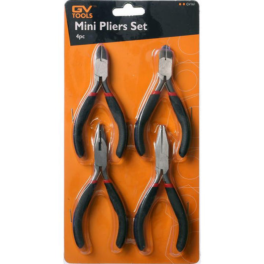 GV Tools Mini Pliers Set 4Pc