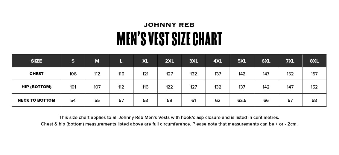 Johnny Reb Longreach Vest