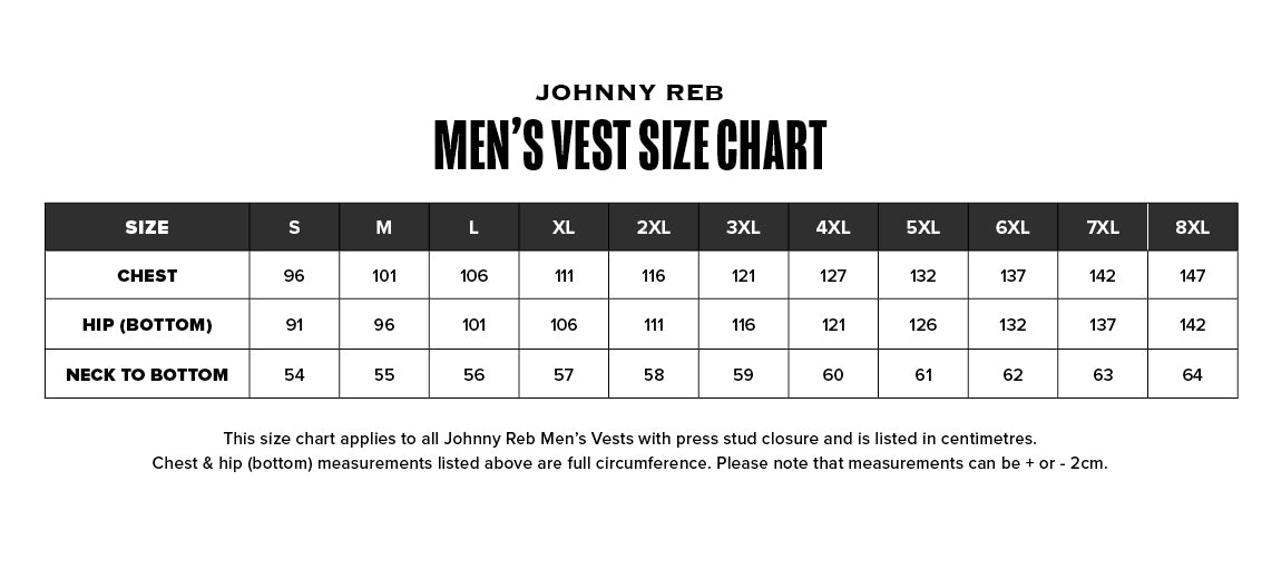 Johnny Reb Tasman Vest