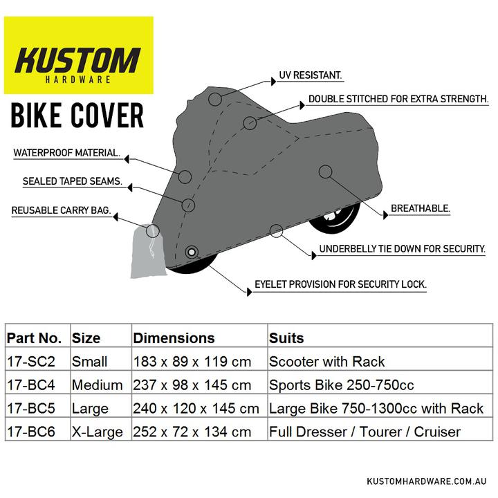 Kustom MX Premium Bike Cover Scooter