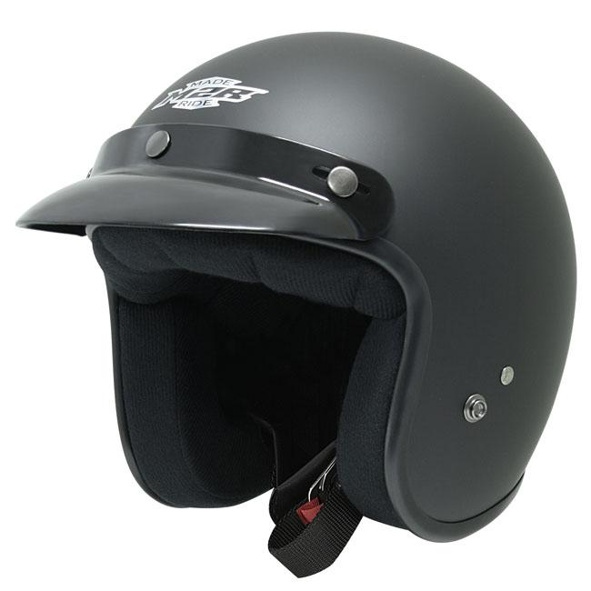 M2R Custom Helmet Matt Black Without Peak