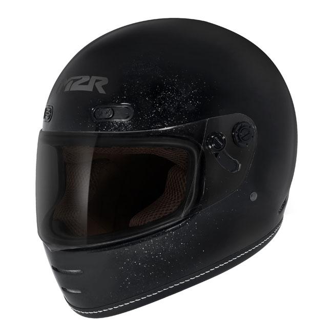 M2R Bolster F-9 Helmet Metalic Black