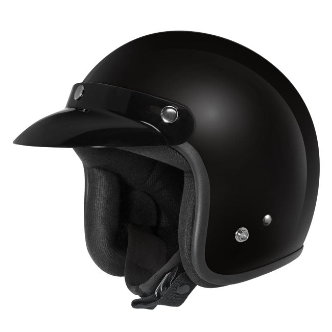 Dririder Base Open Face Helmet Black