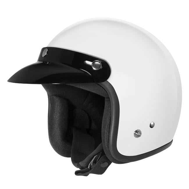 Dririder Base Open Face Helmet White