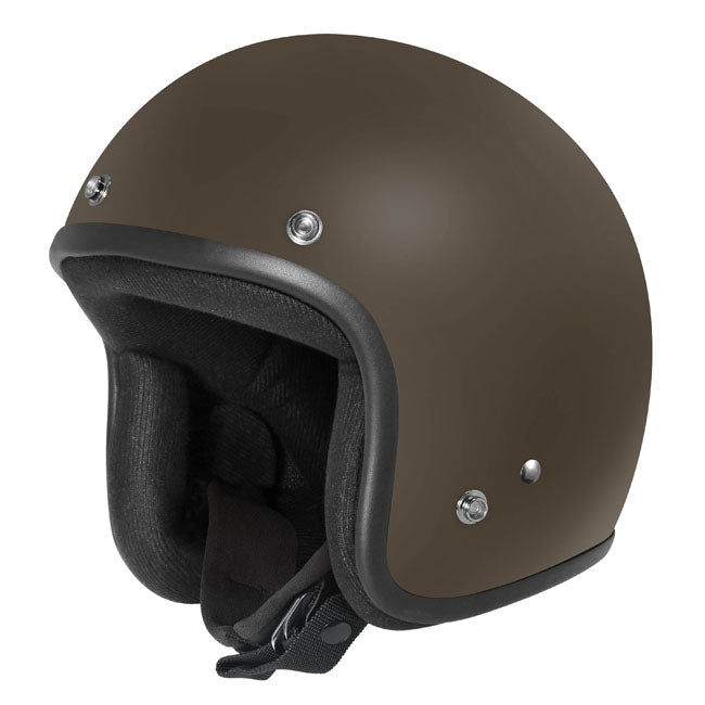 DRIRIDER BASE OPEN FACE HELMET MATT BROWN