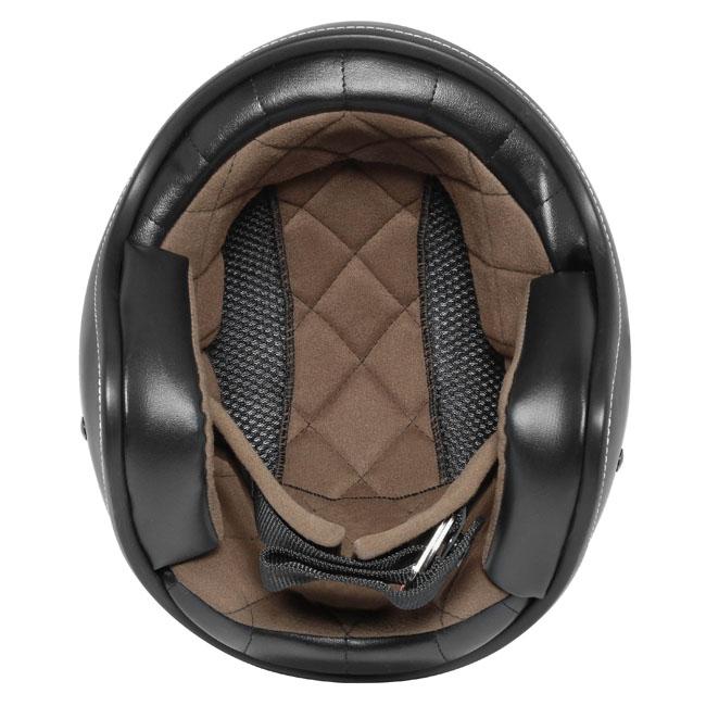 Dririder Base Open Face Helmet Core Matt Black Black No Studs