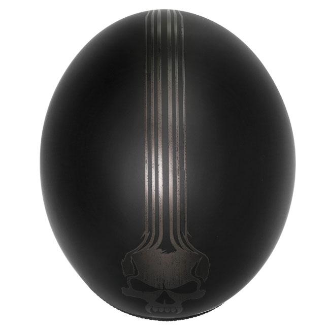 Dririder Base Open Face Helmet Bones Matt Black No Studs