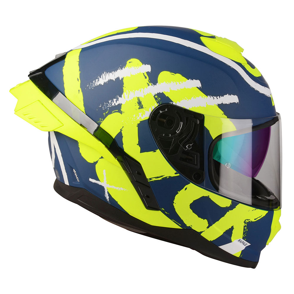 Lazer Rafale Sr Helmet Street Navy Yellow Matt