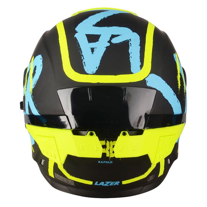 Lazer Rafale Sr Helmet Street Black Blue Yellow Matt