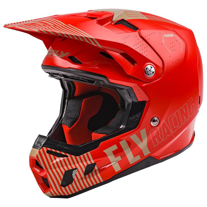 Fly Formula Cc Helmet Primary Red Khaki