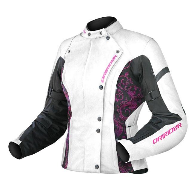 Dririder Vivid Jacket White Pink Ladies