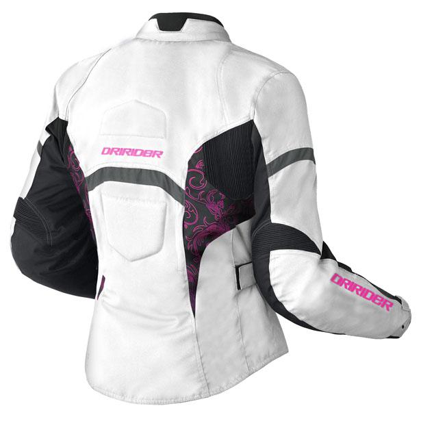 Dririder Vivid Jacket White Pink Ladies