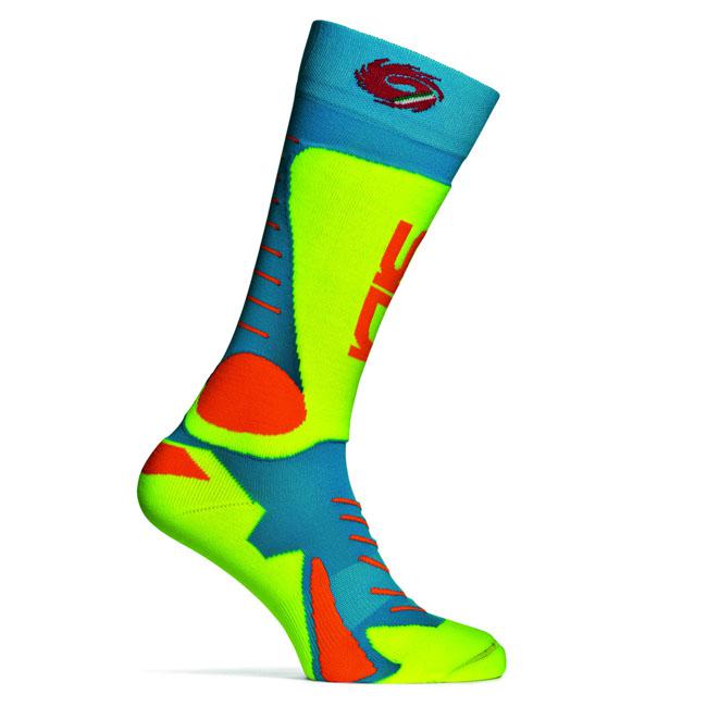Sidi Tony Socks Light Blue / Yellow Fluro