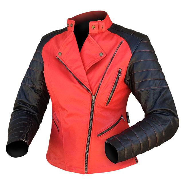 Dririder Venus Womens Leather Jacket Red