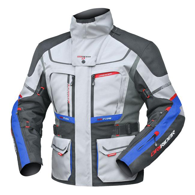 Dririder Vortex Adventure 2 Jacket Grey Anthracite Blue