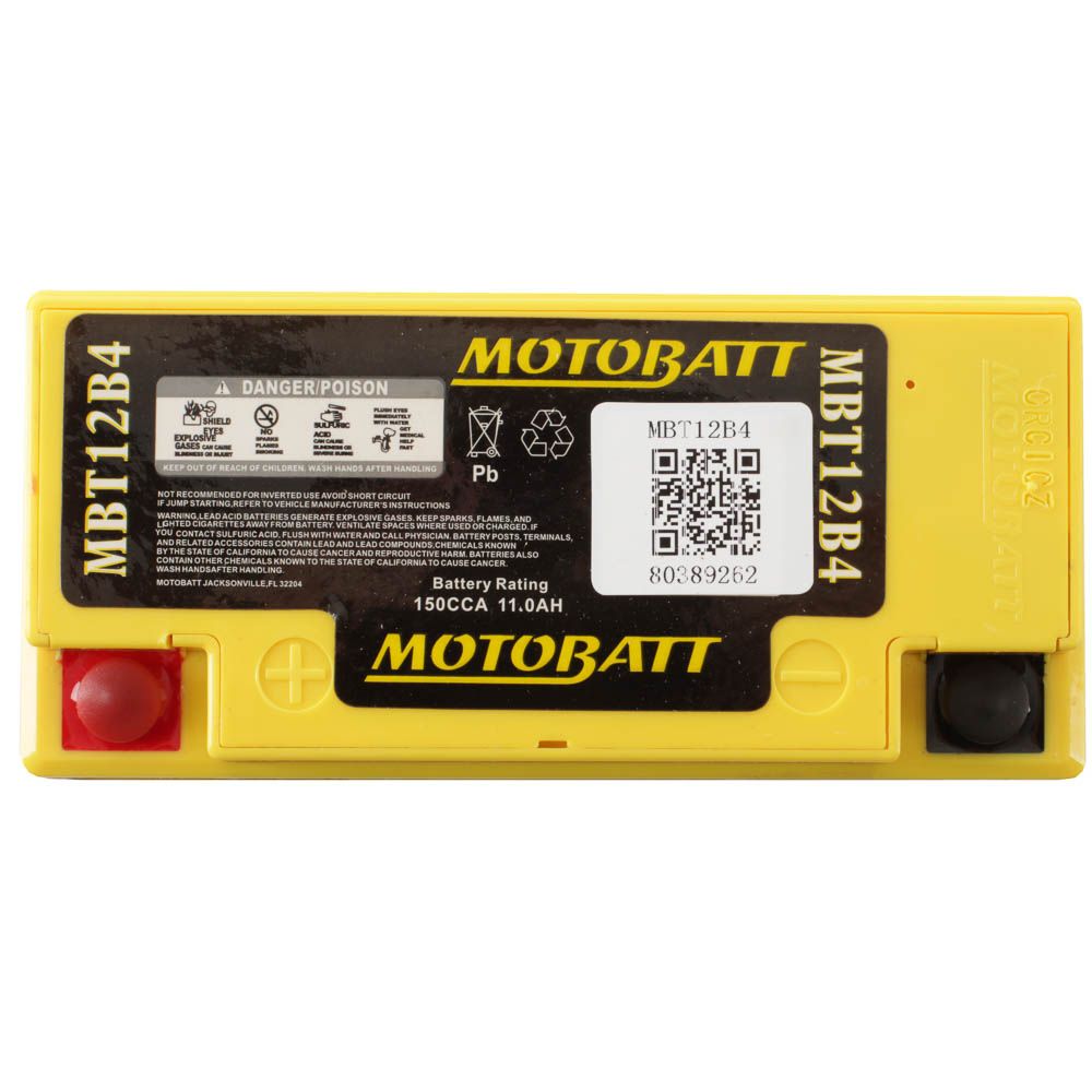 Motobatt Motorcycle Battery Mb12B-4