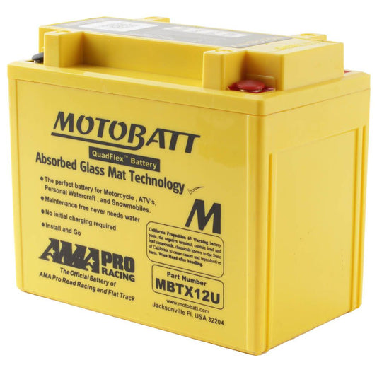 Motobatt Motorcycle Battery Mbtx12U