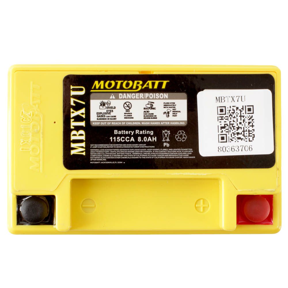 Motobatt Motorcycle Battery Mbtx7U