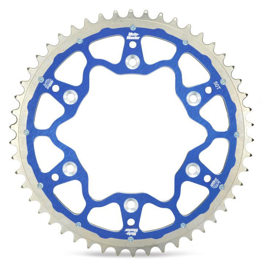 Moto-Master Fusion Series Dual	Ring Rear Sprocket (Blue)