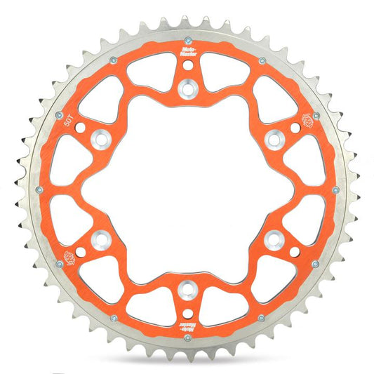 Moto-Master Fusion Series Dual Ring Rear Sprocket (Orange)