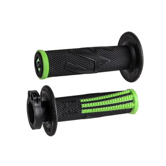 ODI MX V2 Emig Pro Lockon Grip Green Black