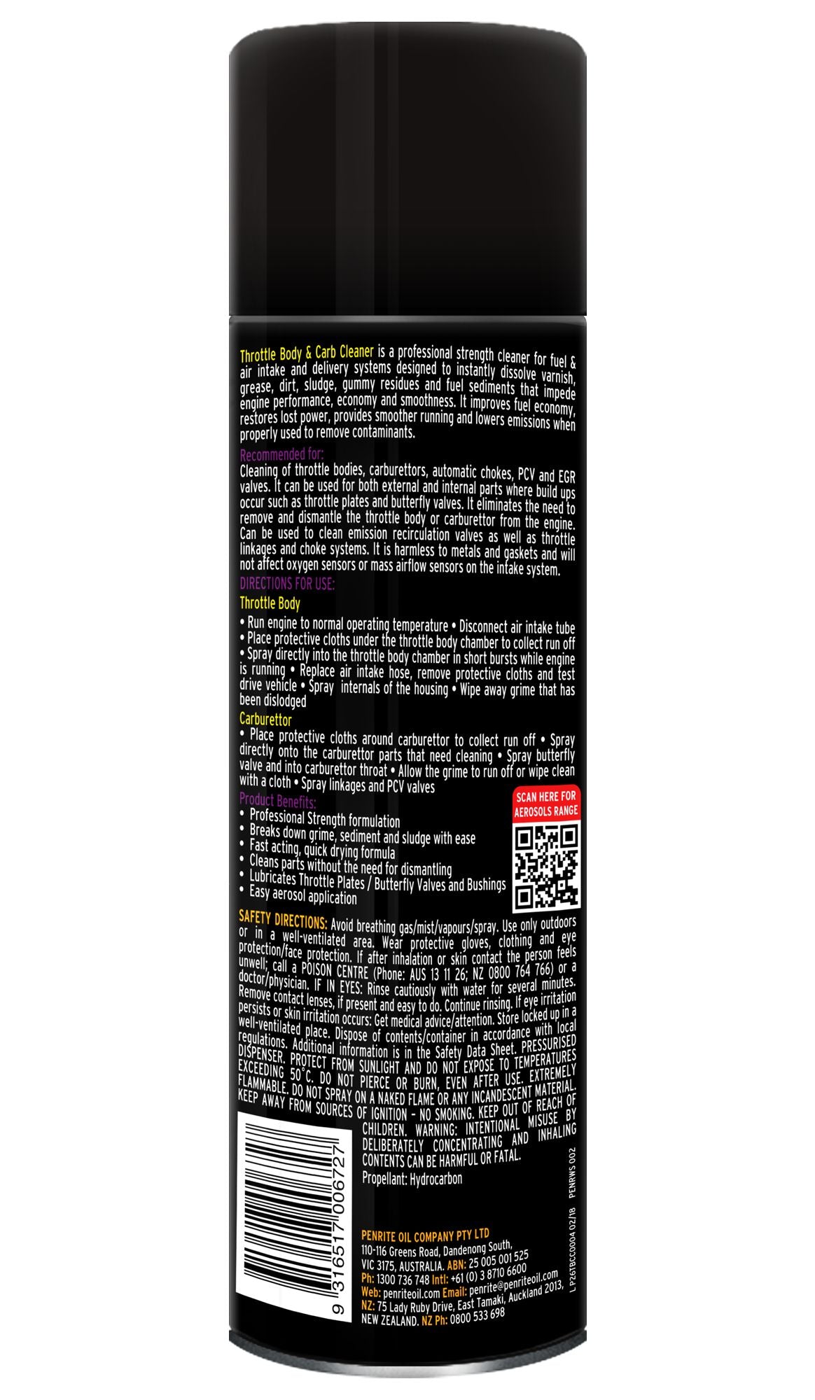 Penrite Carby Cleaner