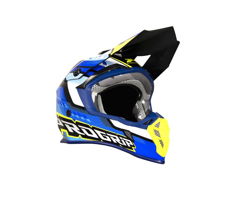 Progrip 3180 Blue Yellow Helmet