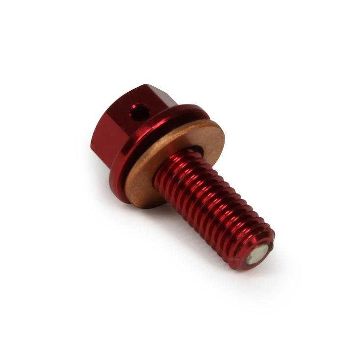 RHK Honda / Suzuki Magnetic Sump / Drain Plug Red
