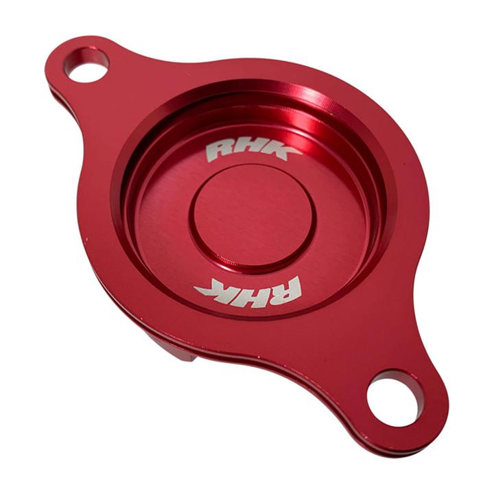 RHK Oil Filter Cover Honda CRF250R 10-17 Red