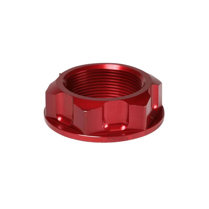 RHK Steering Head Nut Honda Red