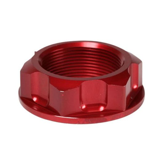 RHK Steering Head Nut Yamaha Suzuki Red