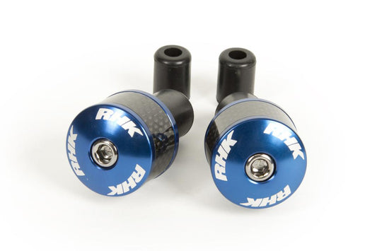 RHK Bar Ends Caps Carbon Blue