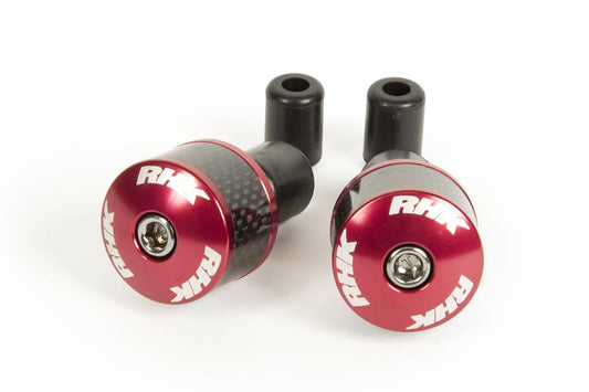 RHK Bar Ends Caps Carbon Red