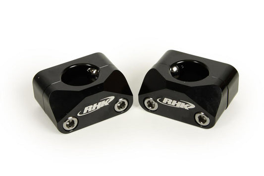 RHK Black 20Mm Universal Tapered 1 1/8 Bar Mounts