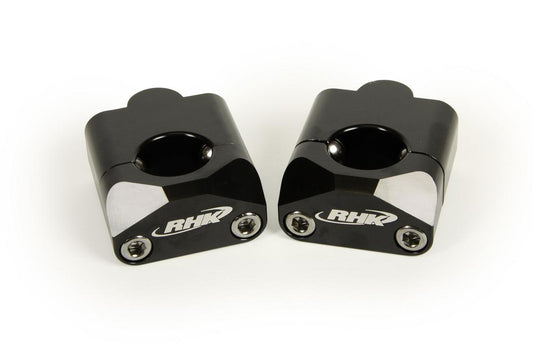 RHK Black Universal Tapered 1 1/8 Bar Mounts