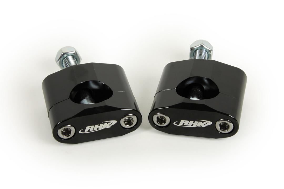 RHK Black Universal Tapered 1 1/8 Bar Mounts