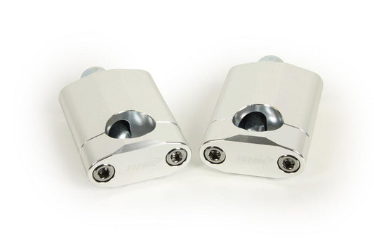 RHK Silver 60Mm Universal Tapered 1 1/8 Bar Mounts