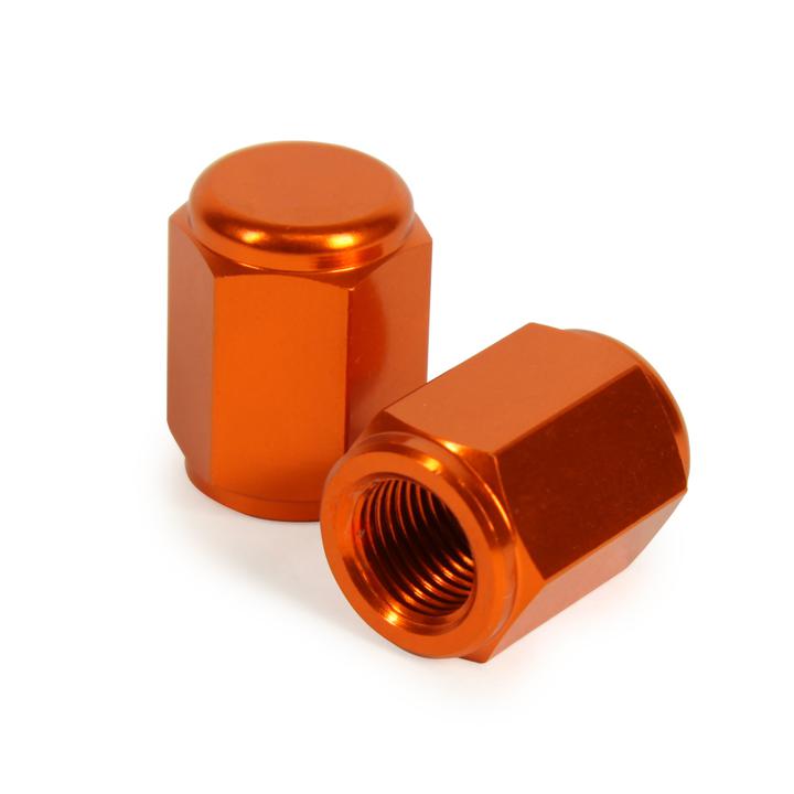 RHK Universal Valve Caps Orange