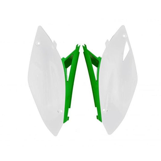 Rtech Kawasaki KXF 250 2009-2012 KXF 450 2009-2011 Side Panels Green/White