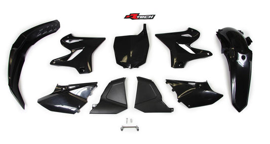 Rtech (Re-Style) Yamaha Black Plastic Kit YZ 125/250 2002-2019