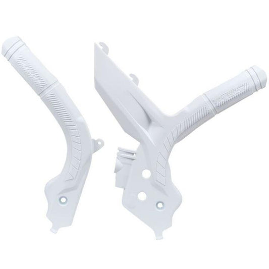 Rtech KTM White Frame Protectors Exc/Exc-F/SX/SXf/Xc/Xc-F/Xc-W/Xcf-W 125/150/250/300/350/450/500