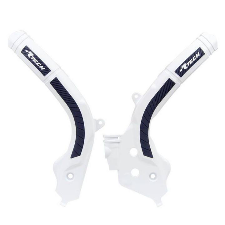 Rtech Husqvarna White/Blue Frame Protectors Fc/Fe/Fs/Fx/Tc/Te/Tx 125/150/250/300/350/450/501