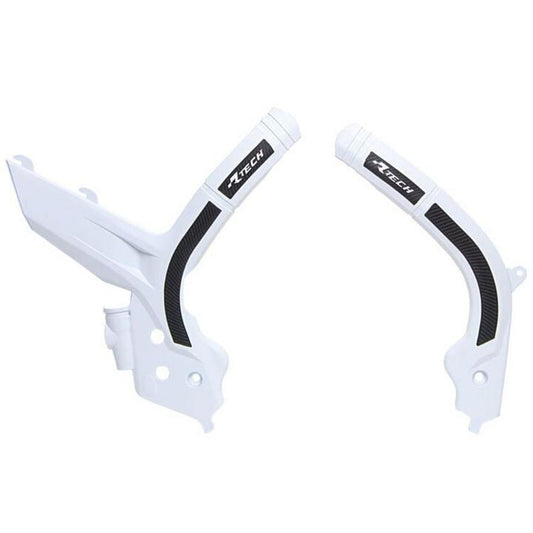 Rtech KTM White/Black Frame Protectors Exc/Exc-F/SX/SXf/Xc/Xc-F/Xc-W/Xcf-W 125/150/250/300/350/450/500