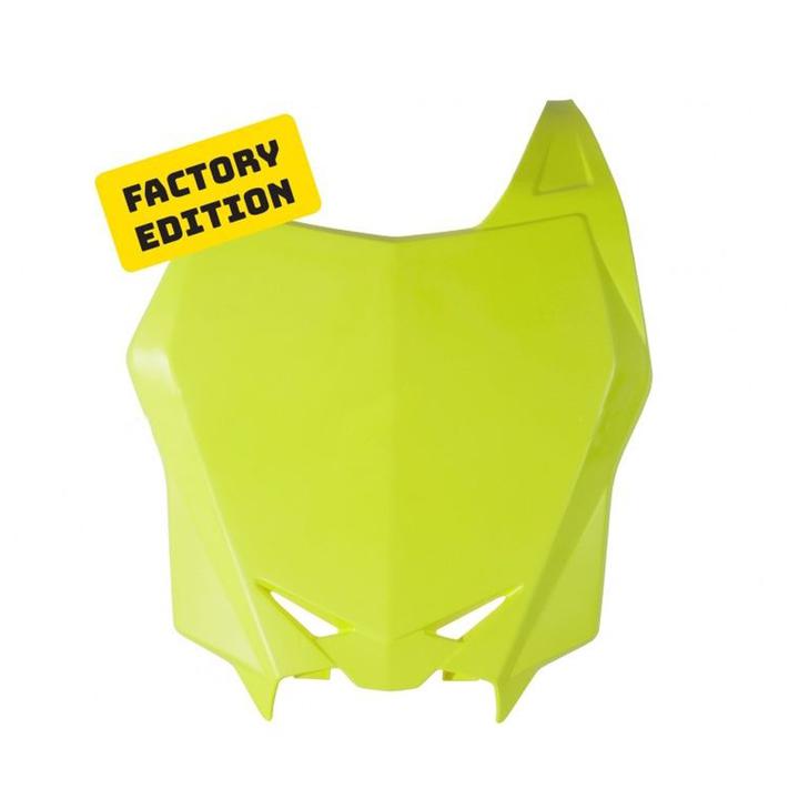 Rtech Suzuki RMZ 250 2010-2018 RMZ 450 2008-2017 Front Plate Neon Yellow (New Factory Style)