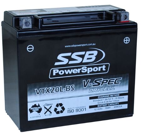 SSB Battery 12V Vtx20L-Bs